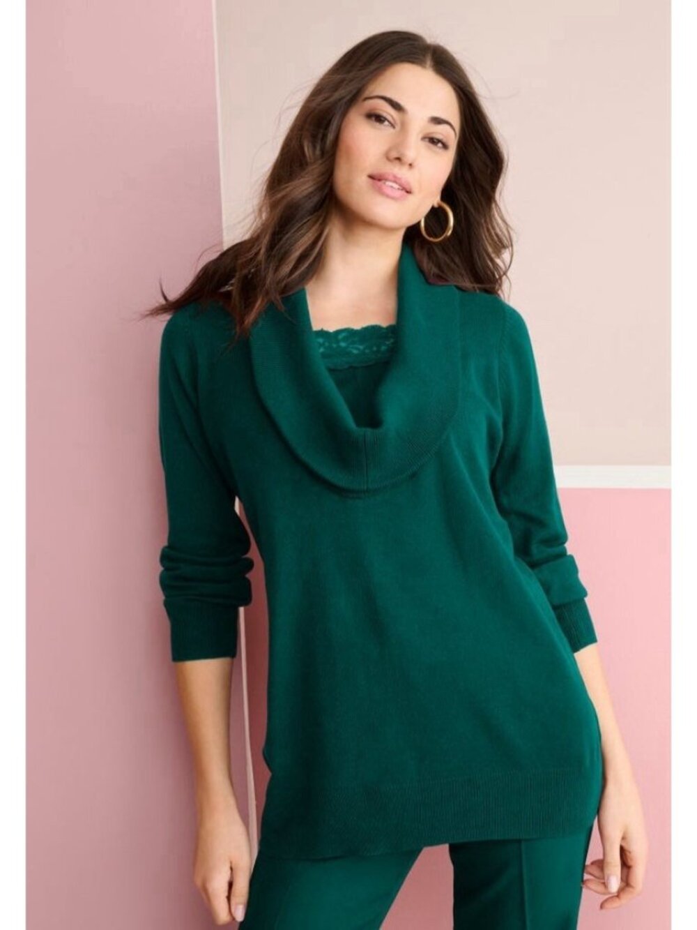 Roamans Cowl Neck Sweater 1X